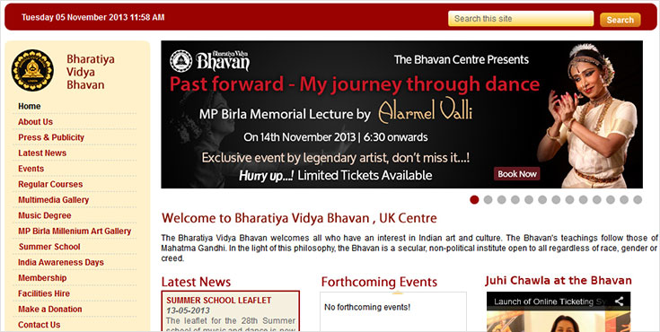 Bhavan.net website redesign